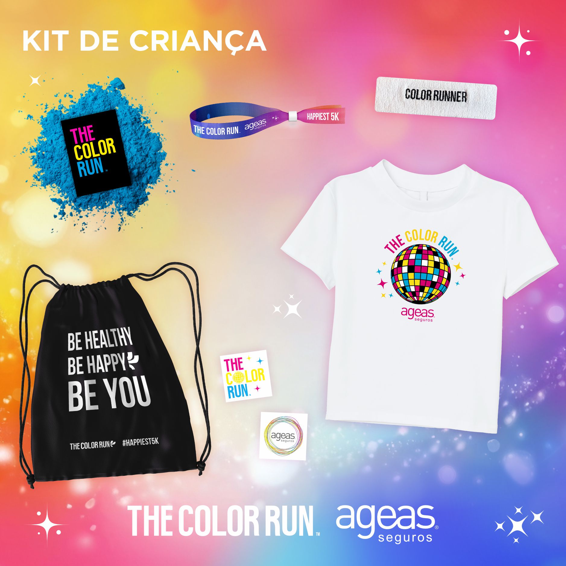 Crianças com KIT Participant Kit